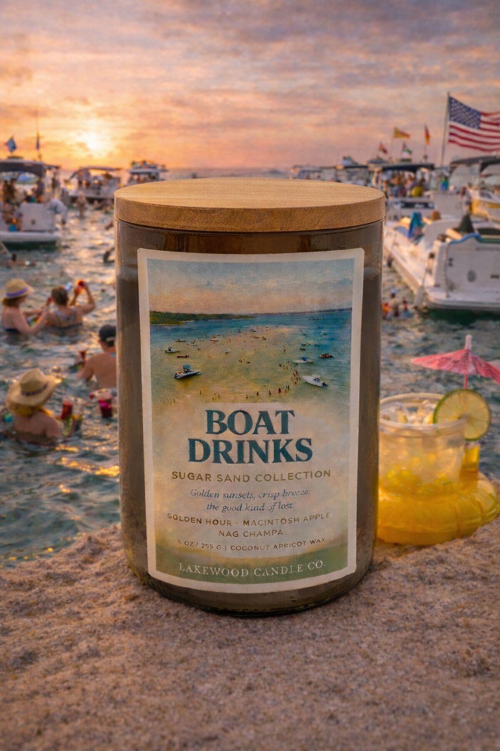 Boat Drinks | Coconut Soy Wax Candle - 9oz