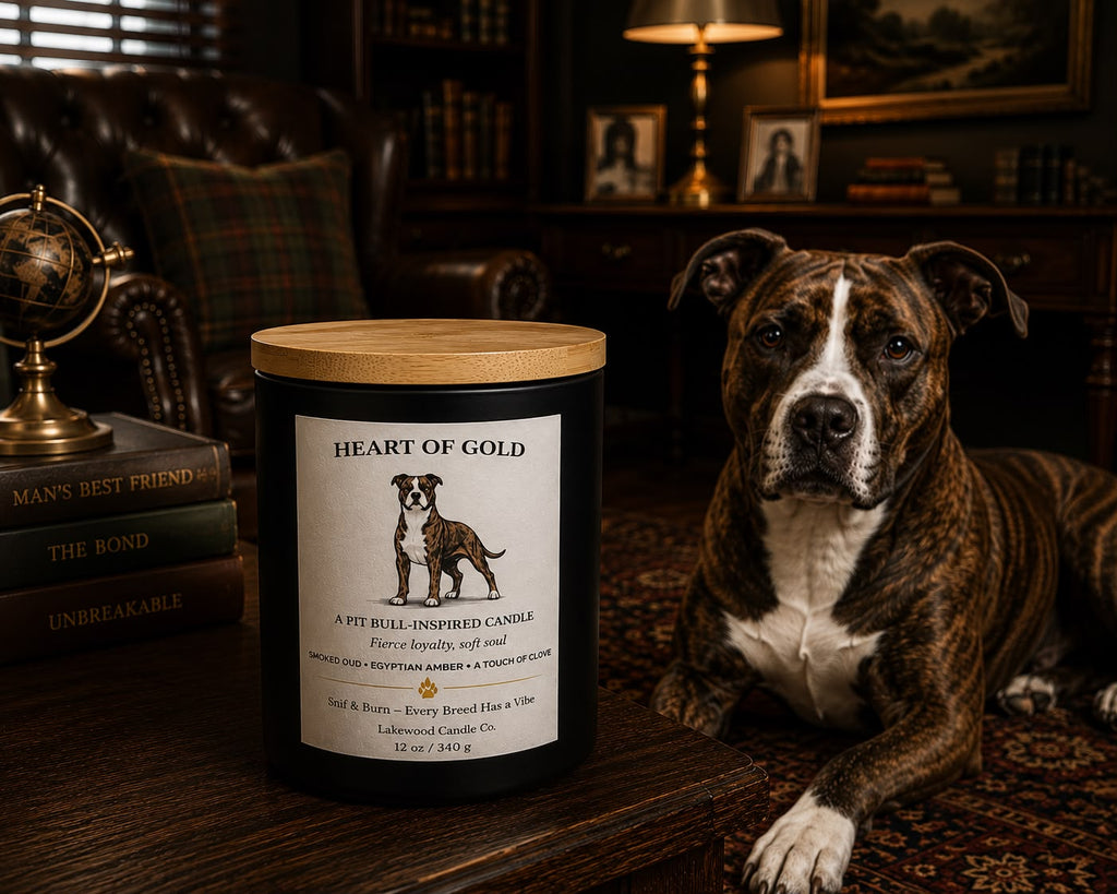 Heart of Gold - Pitbull Inspired Candle | Coconut Soy Wax – 12oz