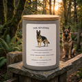 The Sentinel – German Shepherd Inspired Candle | Coconut Soy Wax – 12oz