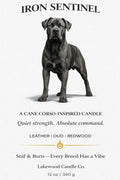 Iron Sentinel – Cane Corso Inspired Candle | Coconut Sox Wax – 12oz
