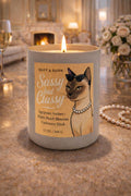Sassy but Classy - Cat Inspired Candle with Egyptian Amber, White Peach Blossom and Cashmere Musk | Coconut Sox Wax – 12oz