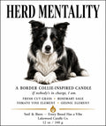 Herd Mentality – Border Collie Inspired Candle | Coconut Soy Wax – 12oz