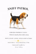 Sniff Patrol – Beagle Inspired Candle | Coconut Soy Wax – 12oz