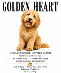 Golden Heart – Goldendoodle Inspired Candle | Coconut Sox Wax – 12oz