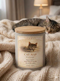Cat Nap cat inspired candle by Lakewood Candle Co.