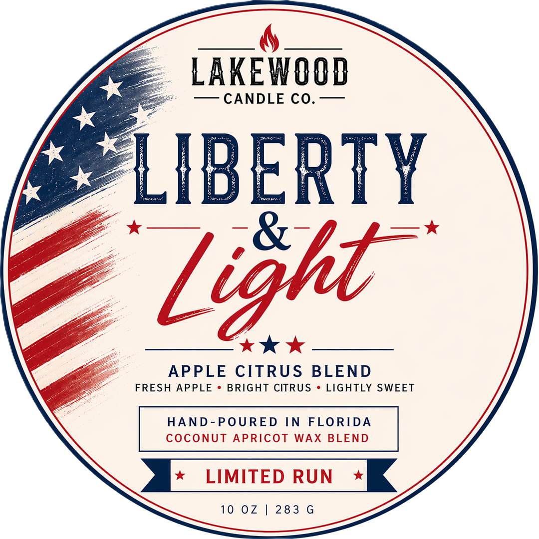 Liberty & Light 250th Limited Edition Candle ~ Coconut Soy Wax - 10oz