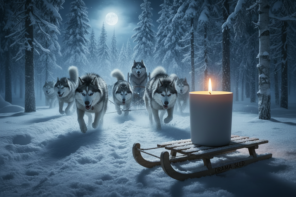 Drama Sled - Husky Inspired Candle | Coconut Sox Wax – 12oz